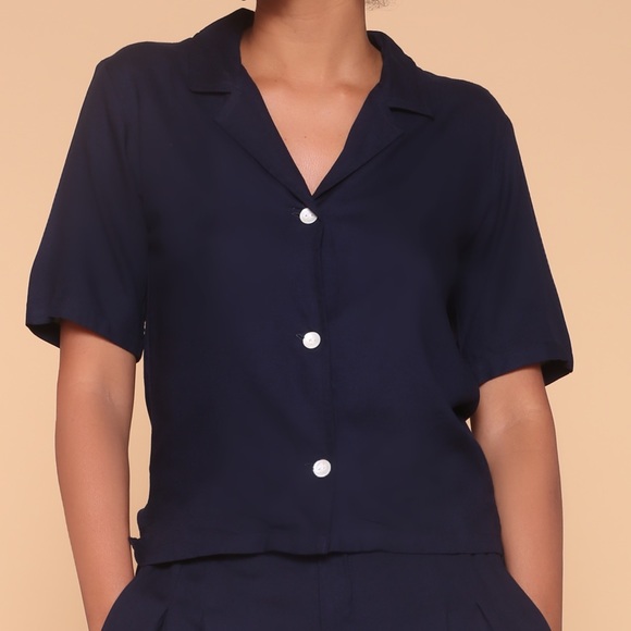 Casual chic  button down shirt cotton - Picture 3 of 5